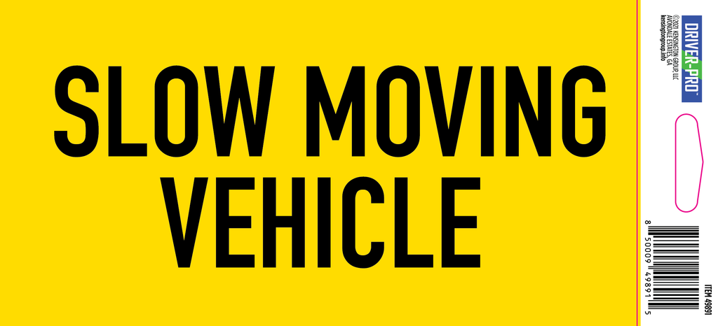 slow moving vehicle sign